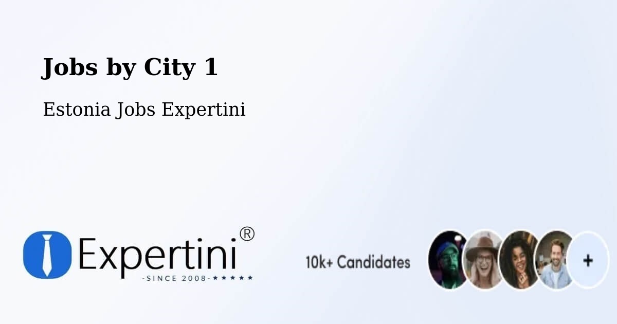 City Jobs in Estonia - Expertini