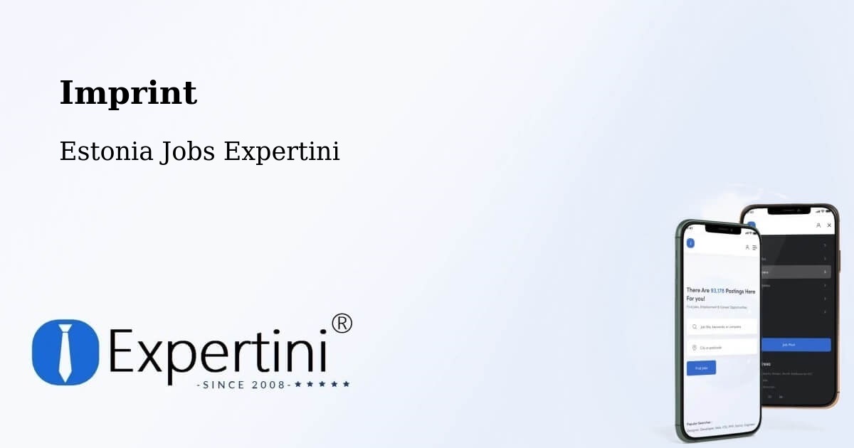 Imprint – Mustvee - Estonia Jobs Expertini