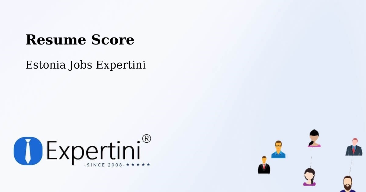 Resume Score & Job Description Match Tool – Mustvee - Estonia Jobs Expertini